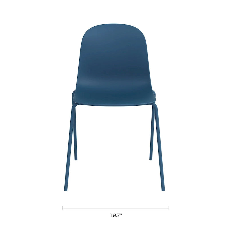 Lot de 4 chaises de salle à manger empilables Serena