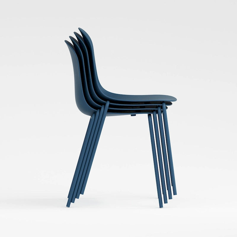 Lot de 4 chaises de salle à manger empilables Serena