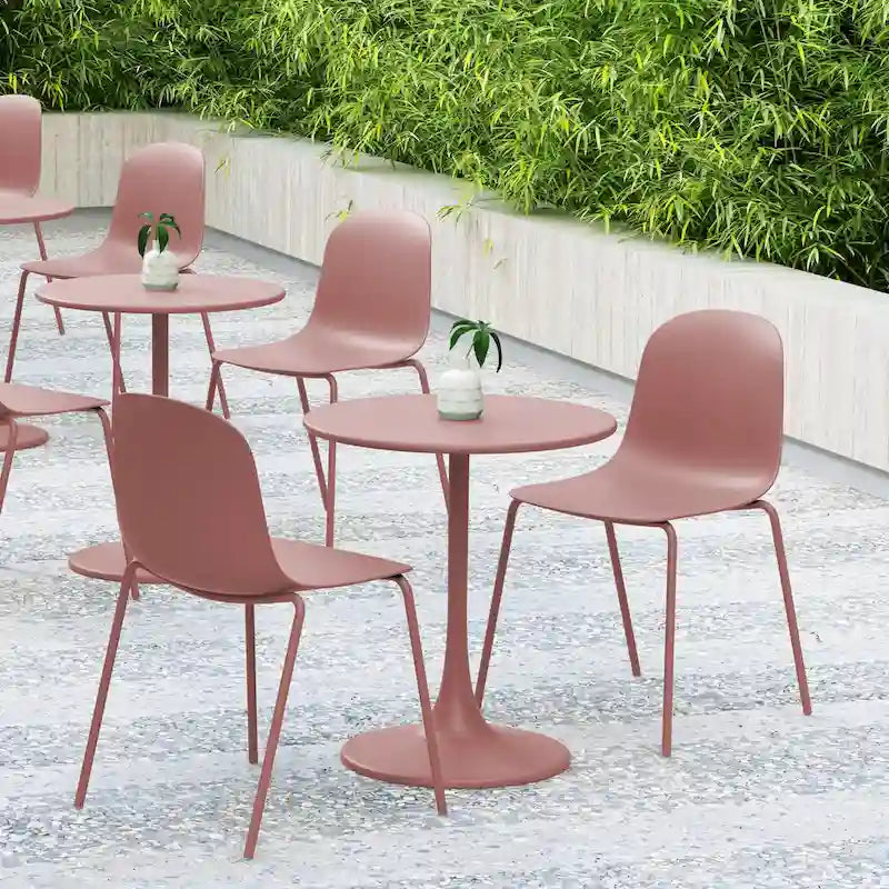 Lot de 4 chaises de salle à manger empilables Serena