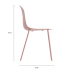 Lot de 4 chaises de salle à manger empilables Serena