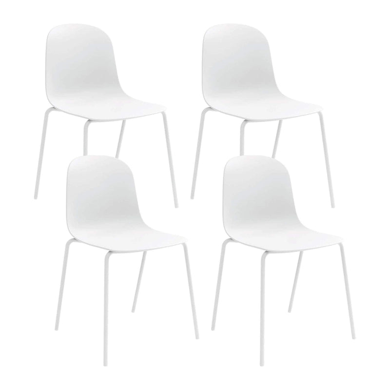 Lot de 4 chaises de salle à manger empilables Serena