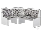 Ensemble de coin rembourré Lacey 3 pièces Simple Living