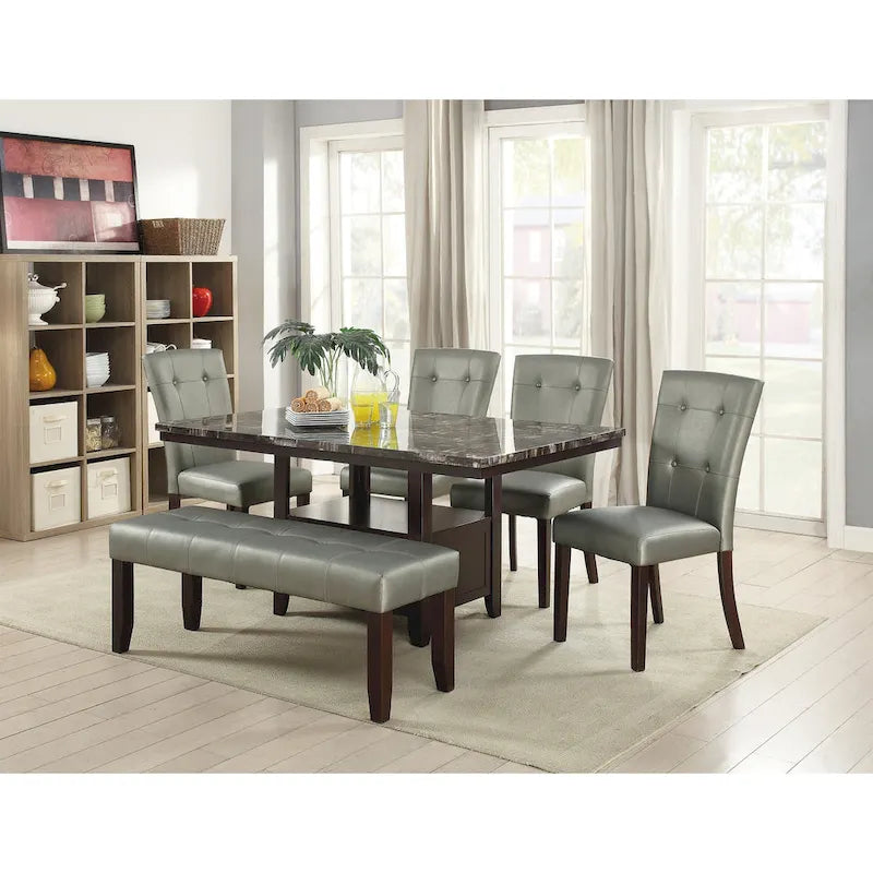 Leather Upholstered Dining Chair,Set of 2