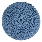 WYNDENHALL Rigby Boho Round Hand Knit Pouf