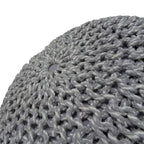 WYNDENHALL Rigby Boho Round Hand Knit Pouf