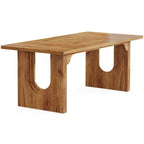 70.89 Rectangle Dining Table for 6-8 People, Modern Simple Wood Kitchen Table