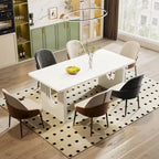 70.89 Rectangle Dining Table for 6-8 People, Modern Simple Wood Kitchen Table