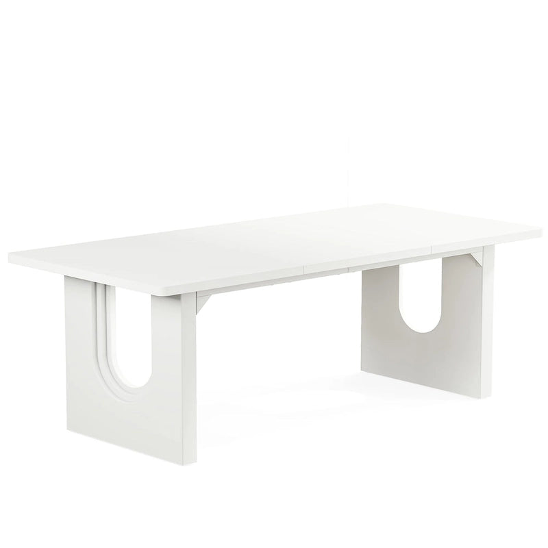 70.89 Rectangle Dining Table for 6-8 People, Modern Simple Wood Kitchen Table