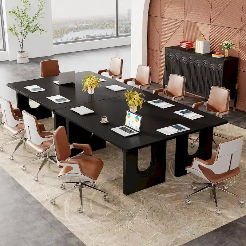 70.89 Rectangle Dining Table for 6-8 People, Modern Simple Wood Kitchen Table