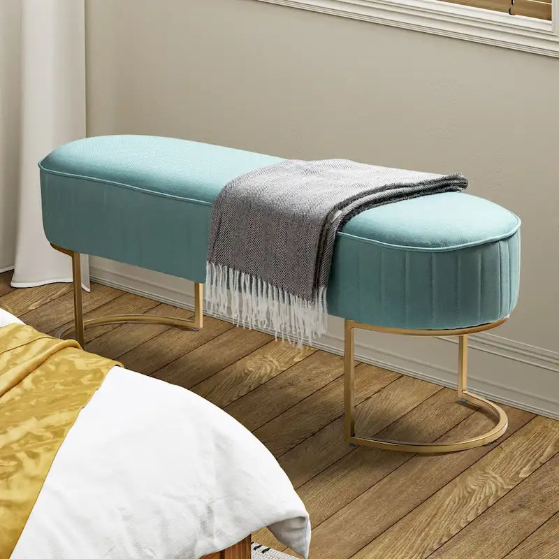 Banc large Justo 48 avec piètement en métal