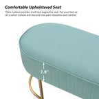 Banc large Justo 48 avec piètement en métal