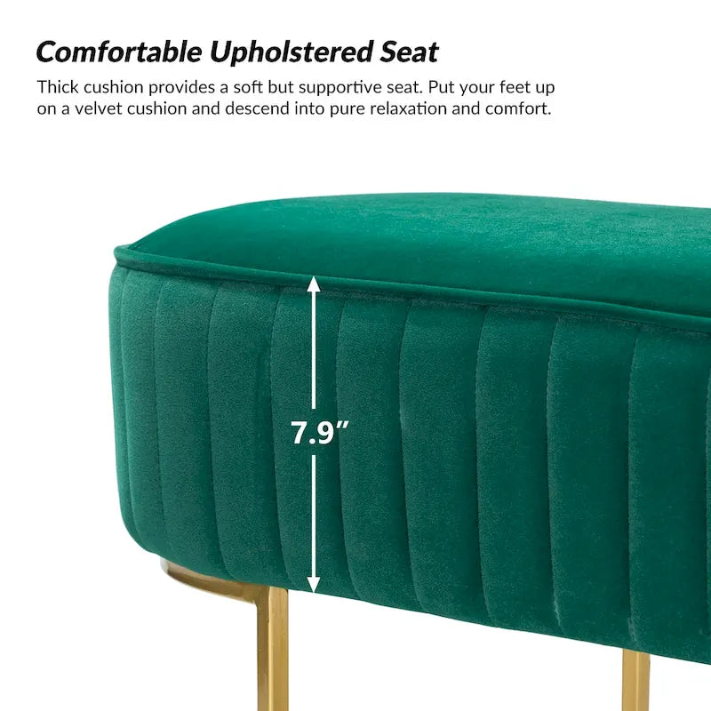 Banc large Justo 48 avec piètement en métal