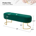 Banc large Justo 48 avec piètement en métal