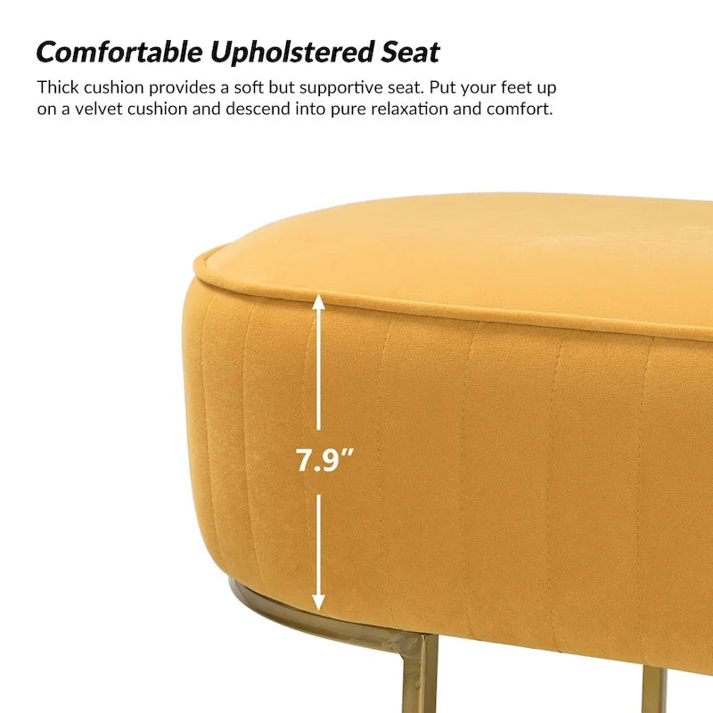 Banc large Justo 48 avec piètement en métal