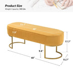 Banc large Justo 48 avec piètement en métal