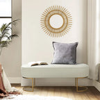 Banc large Justo 48 avec piètement en métal
