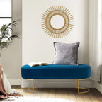 Banc large Justo 48 avec piètement en métal