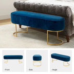 Banc large Justo 48 avec piètement en métal