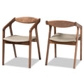 Ensemble de 2 chaises de salle à manger modernes Harland Mid-Century