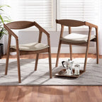 Ensemble de 2 chaises de salle à manger modernes Harland Mid-Century