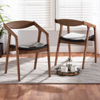 Ensemble de 2 chaises de salle à manger modernes Harland Mid-Century