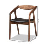 Ensemble de 2 chaises de salle à manger modernes Harland Mid-Century