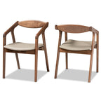 Ensemble de 2 chaises de salle à manger modernes Harland Mid-Century