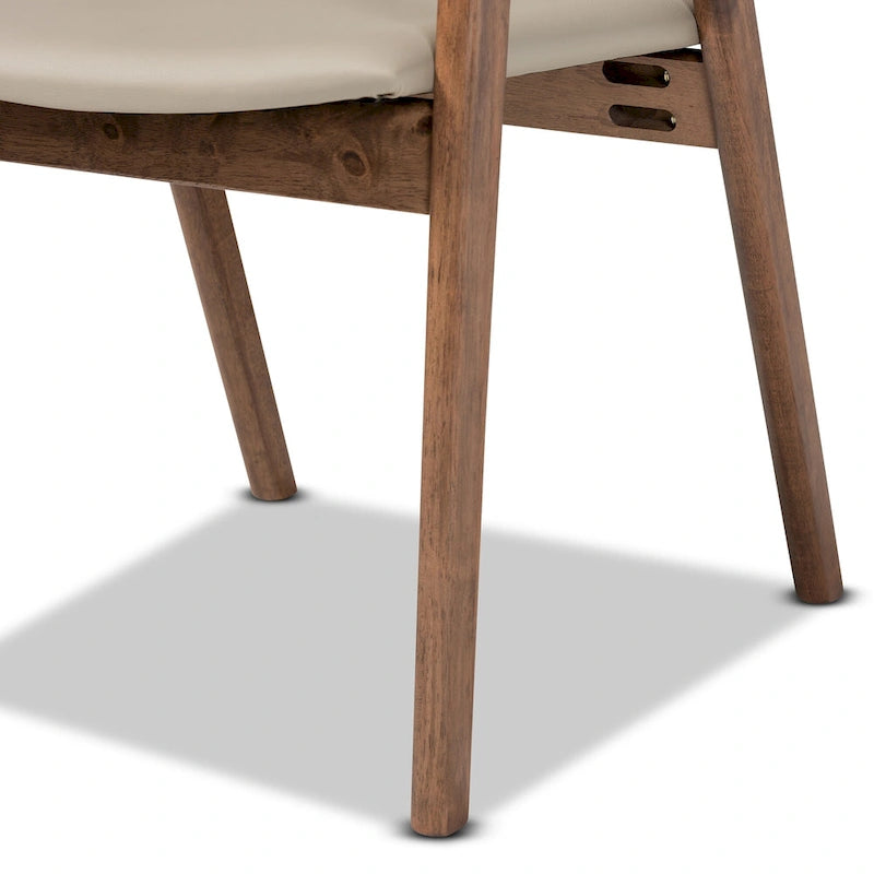 Ensemble de 2 chaises de salle à manger modernes Harland Mid-Century