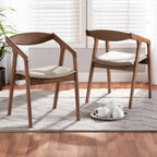 Ensemble de 2 chaises de salle à manger modernes Harland Mid-Century