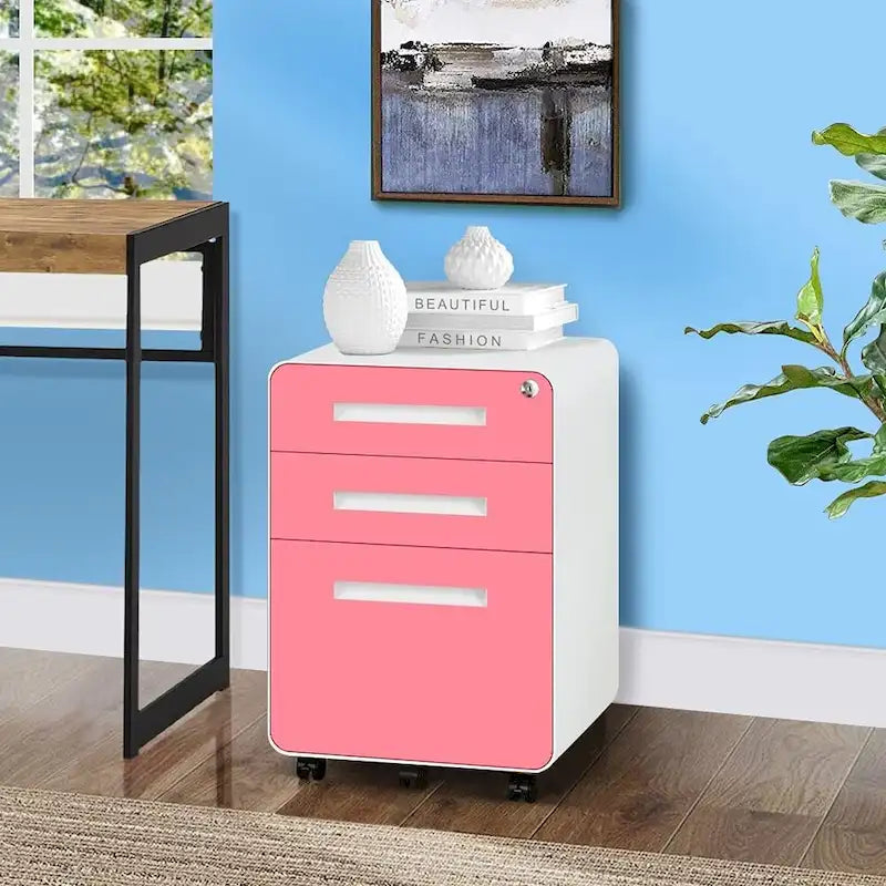 3 Drawer Mobile/Vertical File Cabinet for Home Office