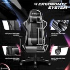 Homall Ergonomic Faux Leather Adjustable Swivel Office Gaming Chair