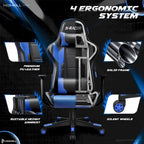 Homall Ergonomic Faux Leather Adjustable Swivel Office Gaming Chair