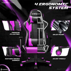 Homall Ergonomic Faux Leather Adjustable Swivel Office Gaming Chair