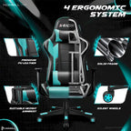 Homall Ergonomic Faux Leather Adjustable Swivel Office Gaming Chair