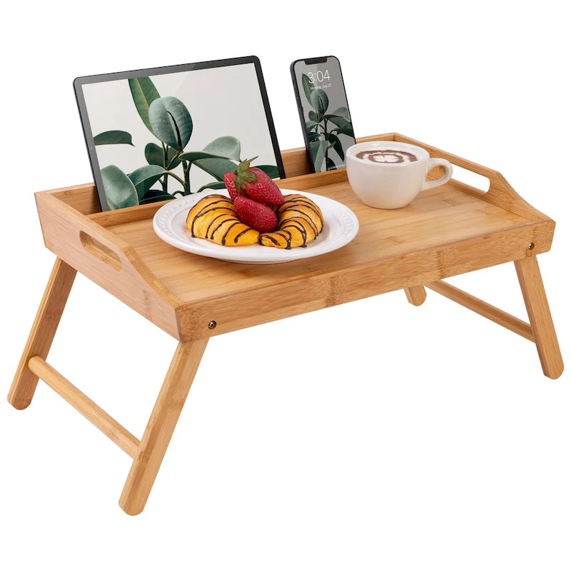 Rossie Home Medium Media Bed Tray with tablet and phone holder