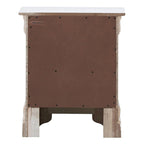 Table de chevet Verona en bois avec miroir et 2 tiroirs
