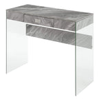 Convenience Concepts SoHo 1 Drawer Glass 36 Desk