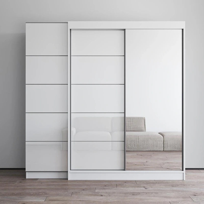 Aria 2D-EX Wardrobe with 1 Mirror