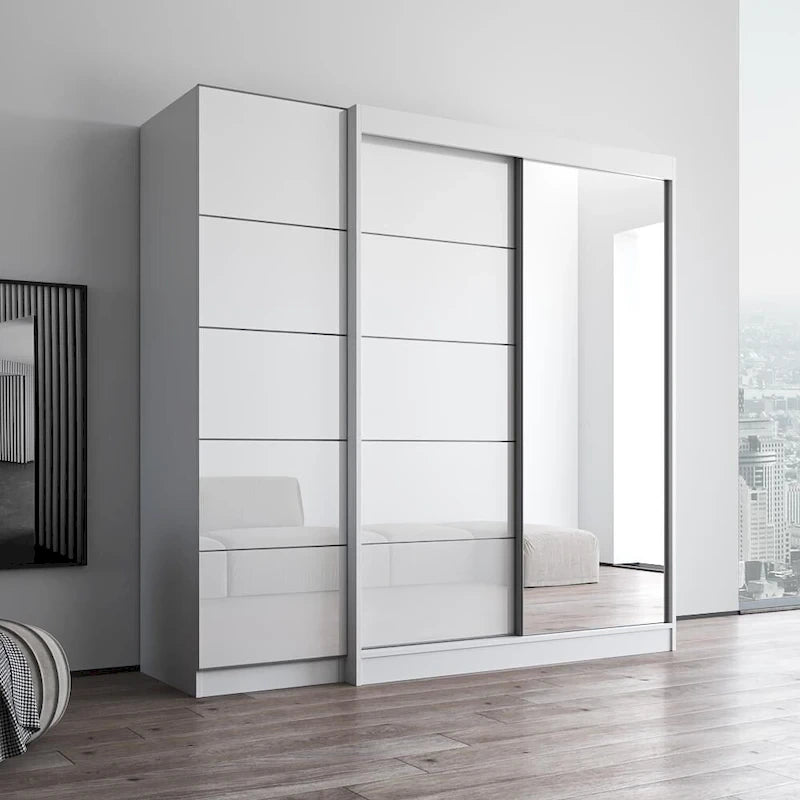 Armoire Aria 2D-EX avec 1 miroir