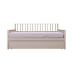 Lit de repos classique en bois de taille double CraftPorch avec lit gigogne