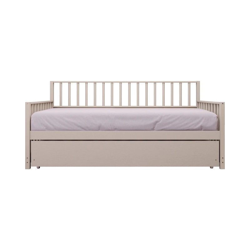 Lit de repos classique en bois de taille double CraftPorch avec lit gigogne