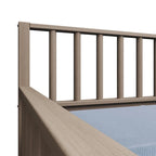 Lit de repos classique en bois de taille double CraftPorch avec lit gigogne