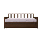 Lit de repos classique en bois de taille double CraftPorch avec lit gigogne