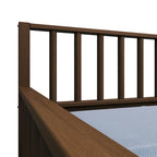 Lit de repos classique en bois de taille double CraftPorch avec lit gigogne