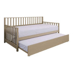 Lit de repos classique en bois de taille double CraftPorch avec lit gigogne