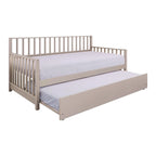 Lit de repos classique en bois de taille double CraftPorch avec lit gigogne