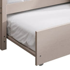 Lit de repos classique en bois de taille double CraftPorch avec lit gigogne