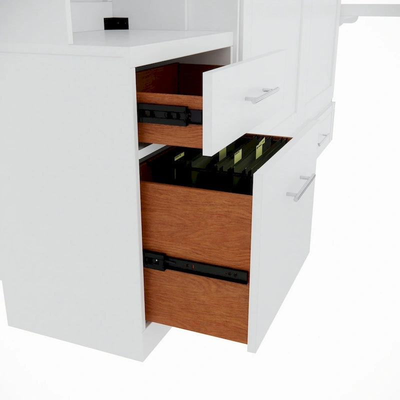 Brentwood Queen Murphy Bed with One Pier