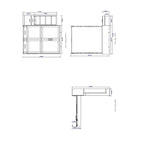 Brentwood Queen Murphy Bed with One Pier