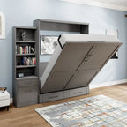 Brentwood Queen Murphy Bed with One Pier